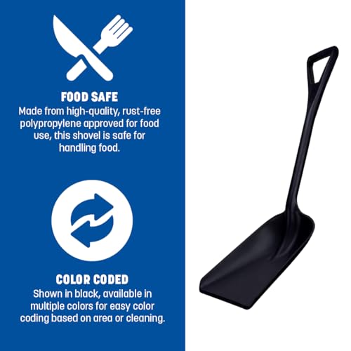 SPARTA 41076EC75 Plastic Sanitary Shovel, Food Safe Plastic Shovel For Commerical Kitchens, 11 Inches, Lime - color: Lime, size: 10" x 13.75" Scoop