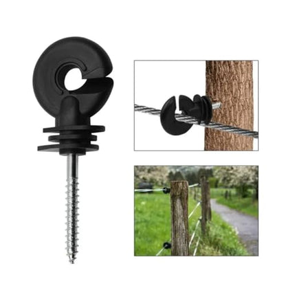 Electric Fencing Ring Insulators 30PC Wire Connection Tool Fence Insulator Animal Electric Multifunctional Screw-in Circuit Protection