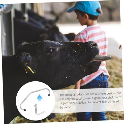 Toyvian 10pcs Livestock Stick Kick Management Push Button Spring Clip Kick Spring Clip for Cattle Cow Management Tool
