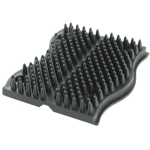 The Original ScratchnAll Animal Scratcher Pad, Flexible Acupressure Nubs & Interlocking Design, Very Durable & All-Weather, Great for Domestic, Barnyard and Zoo Animals - USA Made, Black - color: Black, size: 1Pack