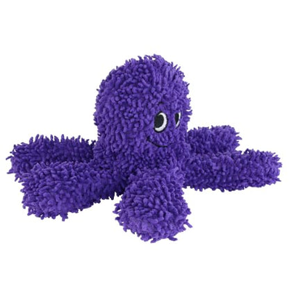 MIGHTY® 2 Pack Microfiber Medium Octopus Dog Toys | Ultra Durable Plush Toy with Multiple Layers & Reinforced Seams , Washable and Floats , Mighty® Construction - color: 2PK Purple Octopus