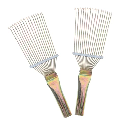 Levemolo 2pcs Horse Grooming Comb Sheep Grooming Rake Horsehair Brush for Livestock Hair Removal