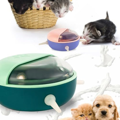 Newborn Small Animal Milk Feeders for Nursing 4 Nipples Self Feeding Bowl Multiple Pet Nursing Bowl Feeding Tool - size: B