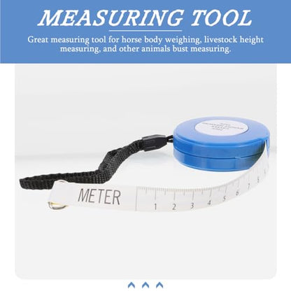 Animal Weight Measuring Tape Durable Acrylic Weight Tape for Livestock Including Pigs Cattle and Goats Portable Body Measurement Tool for Farm Use