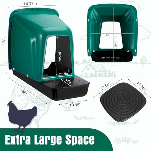 Nesting Boxes, 6 Packs Chicken Nesting Boxes with Nesting Pads, Roll Out Nesting Boxes for Chickens, Chicken Laying Boxes Chicken Coop Accessories