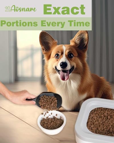 2 PACK Dog Food Scoop,1 Cup Capacity Pet Food Scoop With Measuring Lines For Dog, Puppy and Cat (Green and Black) - color: Green and Black