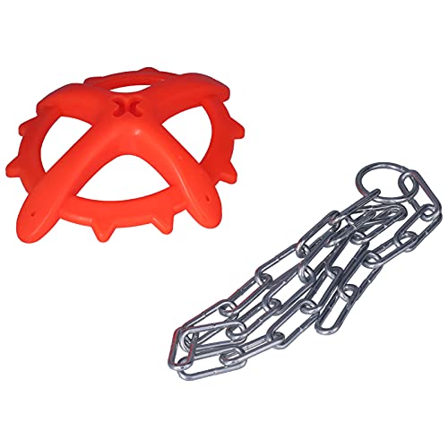 Mingzhe Adjustable Chain Iron Toy for Farm Anti Rust Bite Plastic Hightemperature Pressed 7.1x5.8in for Animal Welfare