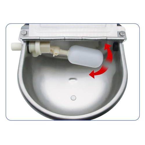 Automatic Waterer Bowl Float Valve, Feed Farm Supplies for Cattle Sheep, Style B, as described