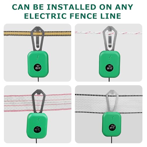 Electric Fence Tester with LED Indicator Lights - 300V to 10kV Range | Detects Energizer Pulses | Clips to Wire or Tape Fences - style: 1 Pack