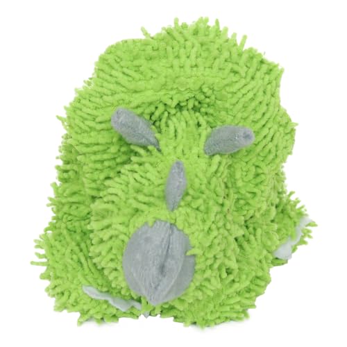 MIGHTY® 2 Pack Microfiber Medium Triceratops Dog Toys | Ultra Durable Plush Toy with Multiple Layers & Reinforced Seams , Washable and Floats , Mighty® Construction - color: 2PK Green Triceratops