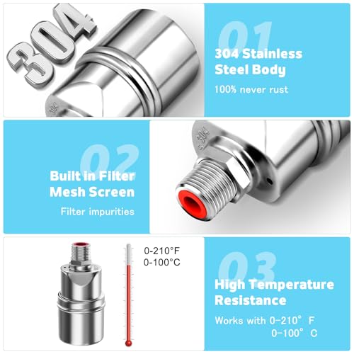 1 Pack Float Valve For Water Tank,1/2" to 3/4'' Water Float Valve, 304 Stainless Steel Fully Automatic Water Level Level Control Float Valve For Water Tank Pool Livestock Troughs Distille - size: 1 Pack-B