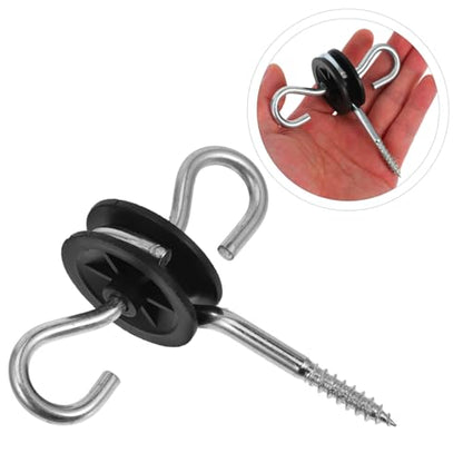 POPETPOP 4pcs Fence Kit Accessories Gate Handles Insulators Conductive Spring for Farm Garden