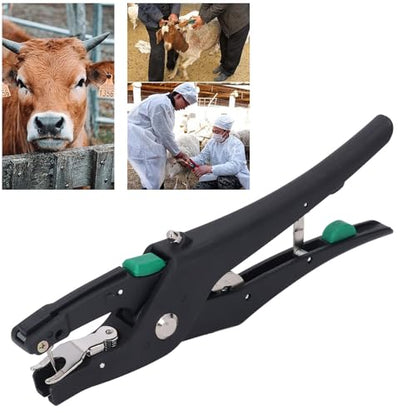 Livestock Ear Tag Applicator, 1 Piece Universal Metal Ear Tag Pliers Kit, Sheep Lamb Ear Tag Tool for Livestock Animal Cattle Pig Goat, Farm Supplies
