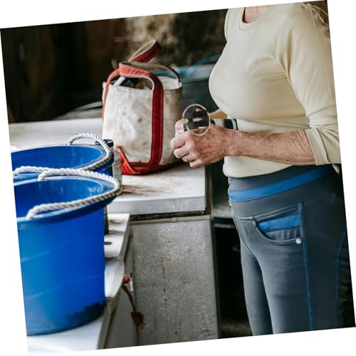 COHEALI Heavy Duty Grain Bucket Holder with Steel Barn Livestock Bucket Hook and Slow Hay Bags for Garages and Livestock Feeding Routines