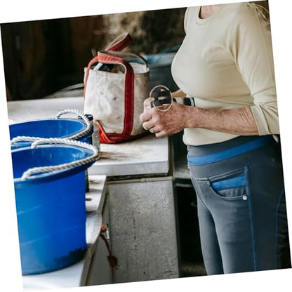 COHEALI Heavy Duty Grain Bucket Holder with Steel Barn Livestock Bucket Hook and Slow Hay Bags for Garages and Livestock Feeding Routines