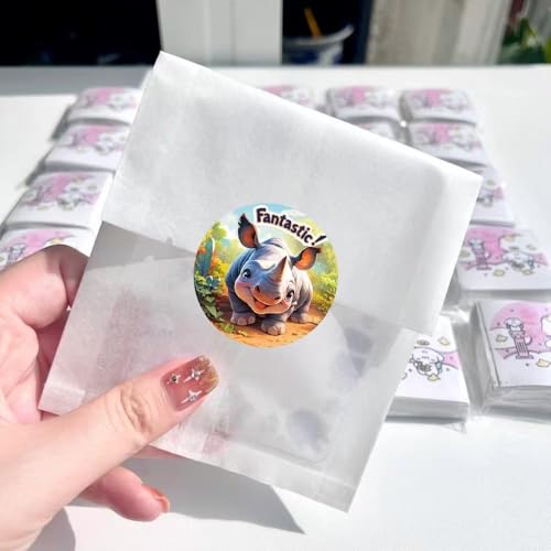 1000 Pcs Teacher Reward Animal Stickers for Classroom Boys Girls School Students.2 Roll 1 Inch Good Job Stickers.Teacher Must Haves Supplies Small Sticker - color: Teacher Reward