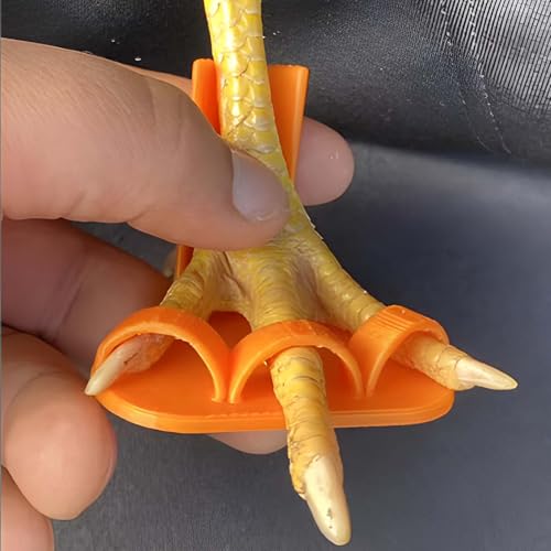 Chicken Leg Splint for Poultry - 4 Sizes, Ideal for Fixing Fractures, Curled Toes, Osteoarthritis & Plantar Warts in Chickens, Ducks, and Geese (Orange-for Chicken Leg)