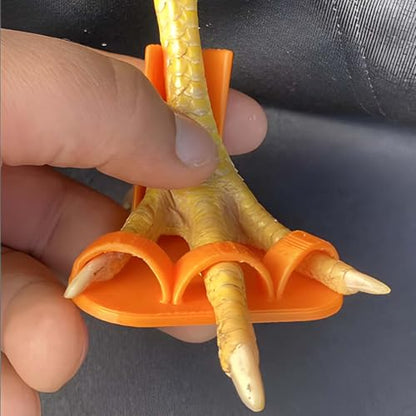 Chicken Leg Splint for Poultry - 4 Sizes, Ideal for Fixing Fractures, Curled Toes, Osteoarthritis & Plantar Warts in Chickens, Ducks, and Geese (Orange-for Chicken Leg)
