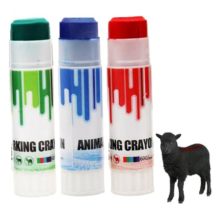 3Pcs Livestock Marker Safe Rotating Portable Livestock Marking Crayon Cattle Sorting Stick Farm Animal Marking Accessories