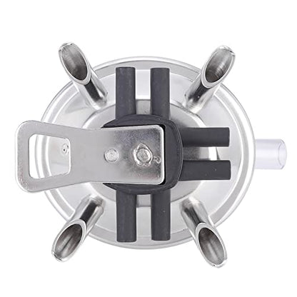 240cc Milking Claw for Cow and Sheep, Stainless Steel Milk Collector Tool, Milking Machine Accessories with Valve, Food Grade PC Material for Farm Use