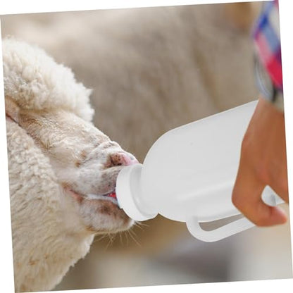 VICASKY Livestock Feeding Bottle for Small Animals Nursing Bottle for Lambs and Goats Easy Clean Design Opening Biting Pacifier Convenient Milk Container