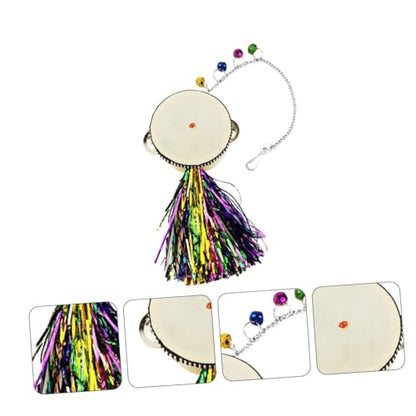 GALPADA Chicken Toy Mirror Drum for Hens Roosters Stainless Steel Double-Sided Design Hanging Pet Mirror for Poultry Play Promotes Activity Reduces Loneliness