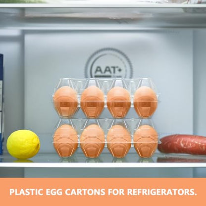 60PCS Plastic Egg Carton Reusable Egg Cartons Cheap Bulk for Fresh Large Eggs, 1 Dozen Blank Egg Tray Clear Egg Container Holder for Refrigerator Home Ranch Chicken Farm Commercial Market Display - size: 60Pack-3x4 Grids