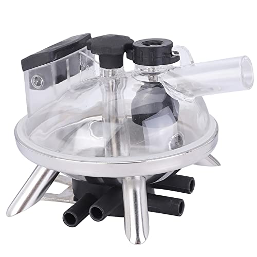 240cc Farm Milking Claw Milk Collector Tool, Milking Machine Accessories with Stainless Steel Base, Food Grade PC Material for Cow and Sheep Milking Systems