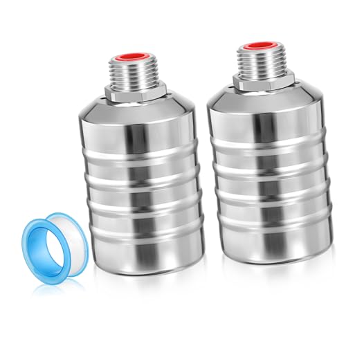 2pcs Water Float Valve for Water Tanks Auto Shut off Mechanism for Livestock Waterers Farm Irrigation and