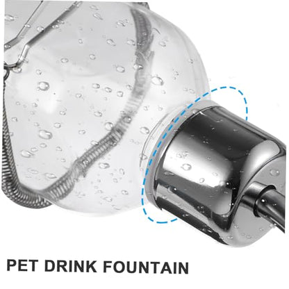 2pcs Plastic Rabbit Water Feeder Hanging Fountain Pet Drinking Bottle for Bunny Guinea Pig Hamster Cage Supply