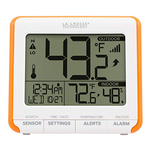 La Crosse Technology 308-179OR Wireless Temperature Humidity Station with Trends & Alerts