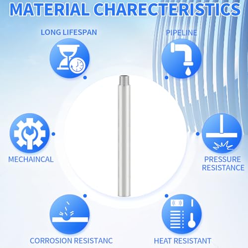 ChillWaves 304 Stainless Steel Pipe Fitting, Nipple Cast Pipe 1" NPT Male x 1" NPT Female Thread 10" Length(250MM)(1-PACK) - size: 1" MNPT x 1" FNPT, style: 10" Length(250MM)
