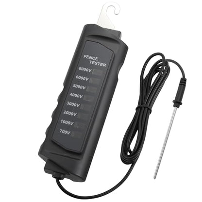 Electric Fence Tester 8KV, Fence Voltage Tester with 8 Neon Lights & Fault Finder, Battery-Free Portable Tool for Safe Fence Testing on Farms, Ranches, Homesteads (Livestock/Pasture) - style: 700V-8000V Fence Voltage Tester