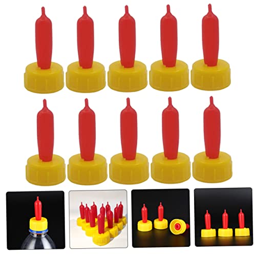 Healifty 12pcs Lamb Feeding Nipples Thick Rubber Milk Bottle Pacifiers for Young Livestock Piglet Calf Sheep Farm Animal Milk Drink Replacement