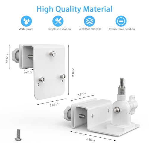 HOLACA Gutter Mount Bracket Compatible with Reolink Argus PT 3MP, Reolink Argus PT 4MP/2K, Reolink Argus PT 5MP/2K, Reolink Argus PT 4K/8MP, Reolink Go PT Ultra Security Camera and Reolink Solar Panel