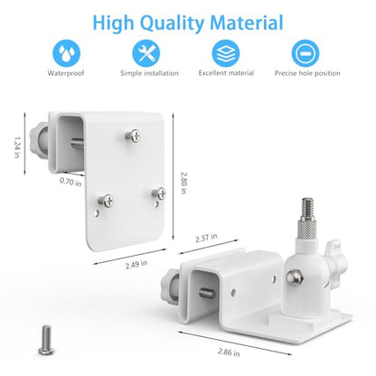 HOLACA Gutter Mount Bracket Compatible with Reolink Argus PT 3MP, Reolink Argus PT 4MP/2K, Reolink Argus PT 5MP/2K, Reolink Argus PT 4K/8MP, Reolink Go PT Ultra Security Camera and Reolink Solar Panel