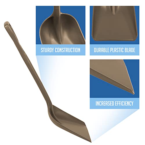 Remco 698166 Shovel,One-Piece,11",PP,Brown - color: Brown, size: 10 inch Blade