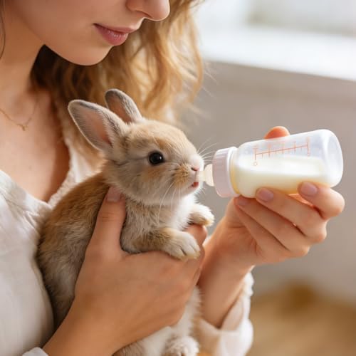 Gatuida 40-Pack Silicone Pet Nursing Nipples, Replacement Pacifiers for Small Animals, Bunny and Kitten Feeding Bottle Nipples, and Pet Feeder Nipples