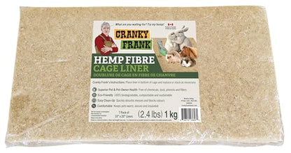 Fiber Cage Liner - 7 Pack - Super Absorbent, Odor Blocking, All Natural, Dust-Free, Hypoallergenic, Biodegradable Liner for Rabbits, Guinea Pigs, Hamsters, & Other Small Animals