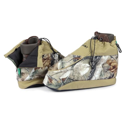 UIIHUNT Insulated Boot Covers, Hunting Boot Insulators, Water-Resistant, Lightweight Warmth, Premium Cold Weather Protection for Hunting, Tree Stand & Saddle Accessories