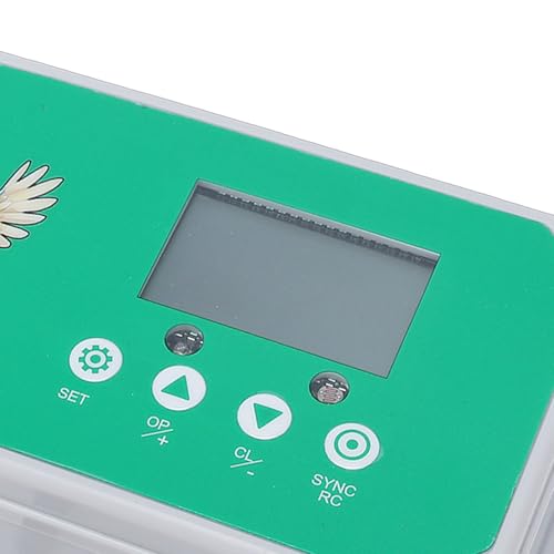 Automatic Chicken Coop Door, Large Size Solar Powered with Timer, Light Sensor, Anti Pinch, Remote Control, Manual Override, Weatherproof IP44, for Hens Ducks Geese Poultry (US Plug 100-240V)