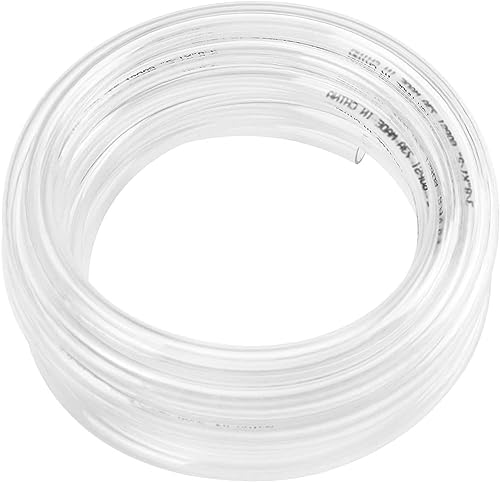 Eastrans 10ft x 7/16" Clear Vinyl Tubing, Flexible Plastic PVC Tubing | BPA Free and Non Toxic, UV / Chemical Resistant, Lightweight - size: ID 7/16 INCH, style: 10 Feet