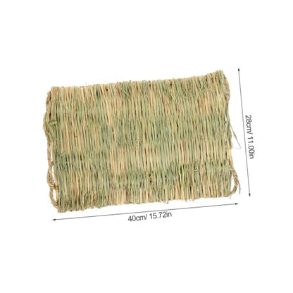 Toddmomy Chicken Nesting Pad for Hens 1 Piece Straw Bedding Liner Hand-Made Mat for Chicken Coop Washable and Reusable Nest Box Mat for Egg Laying