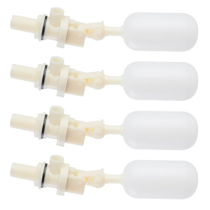 Float Ball Valve 4 Pack,1/2 Inch Water Float Valve with Adjustable Arm Filter for Livestock Water Trough,Water Tank,Pool,Pond,Fountain,Automatic Waterer Bowl