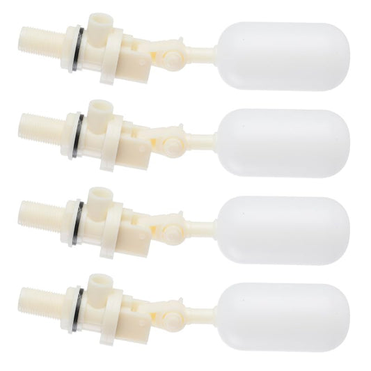 Float Ball Valve 4 Pack,1/2 Inch Water Float Valve with Adjustable Arm Filter for Livestock Water Trough,Water Tank,Pool,Pond,Fountain,Automatic Waterer Bowl