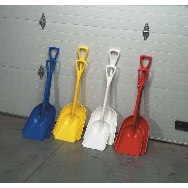 Remco Hygienic Square Point Shovel, Polypropylene Blade, 23 1/2 in L, Yellow 69816-1 Each - color: Yellow, size: 10 inch Blade