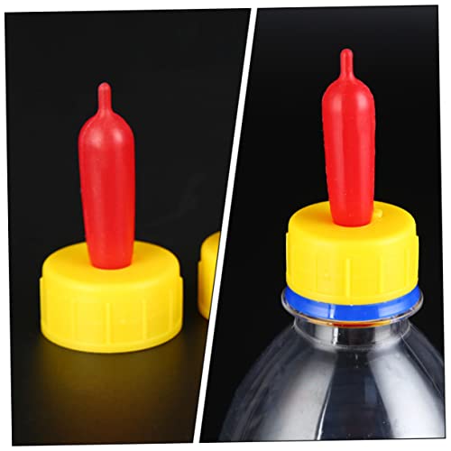 Healifty 12pcs Lamb Feeding Nipples Thick Rubber Milk Bottle Pacifiers for Young Livestock Piglet Calf Sheep Farm Animal Milk Drink Replacement