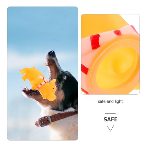 UPKOCH Squeaky Pig Dog for Dogs Chew for Teething and Training Interactive Pet for Indoor Play and Dental Health Safe Non-Toxic Material Fun Reward