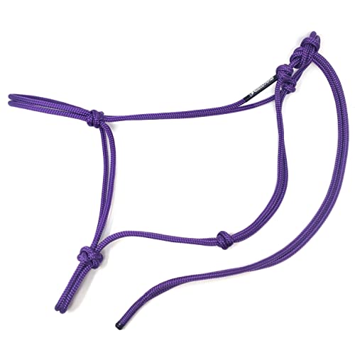 Soft 2 Knot Horse Halter - color: Purple, size: Standard