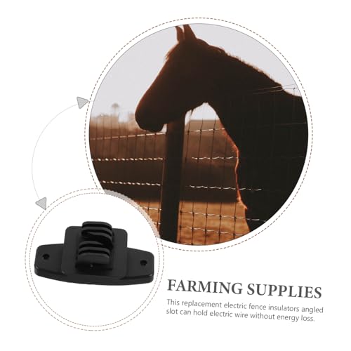 50pcs Fence Insulators Livestock Wire Insulators Easy to Install Accessories for Farming Prevents Electrical Circuits for Pets and Wildlife
